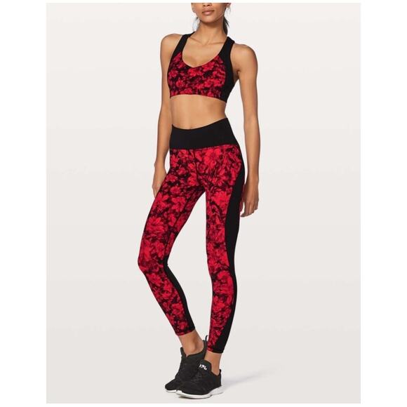 lululemon athletica Pants - Lululemon women Train Times Fast Pace Special Edition 25" black leggings Size 6